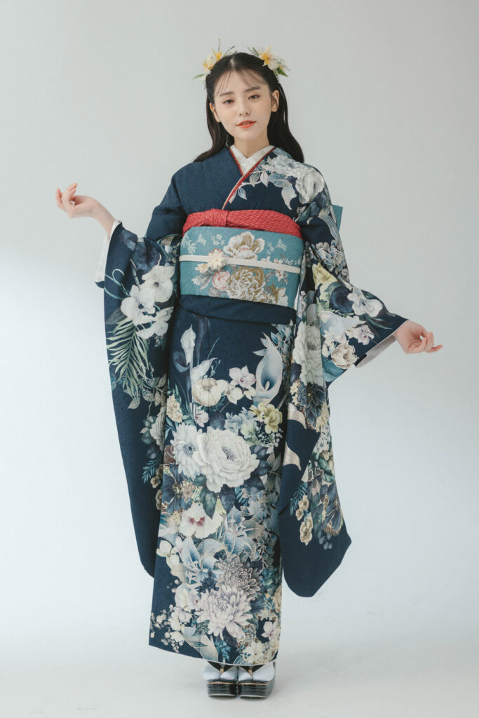 洋花銀彩 ネイビー